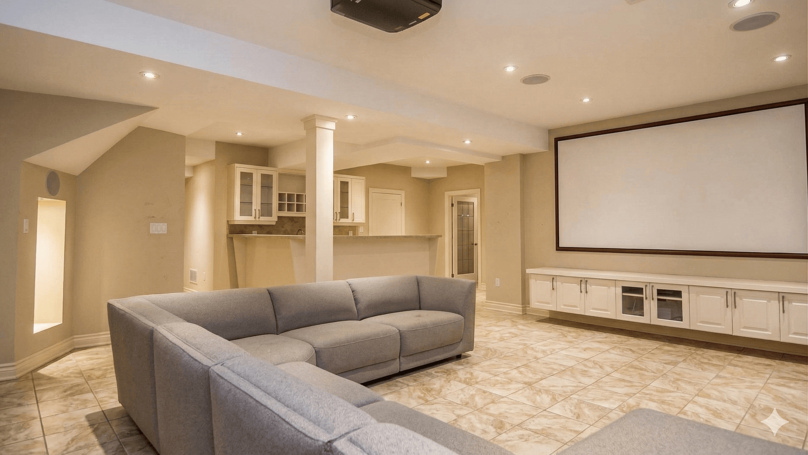 Before renovation - dated interior